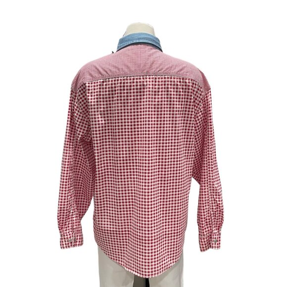Vintage Graphite Jeanswear Checkered Shirt L Rodeo Western Festival Country - Picture 9 of 10